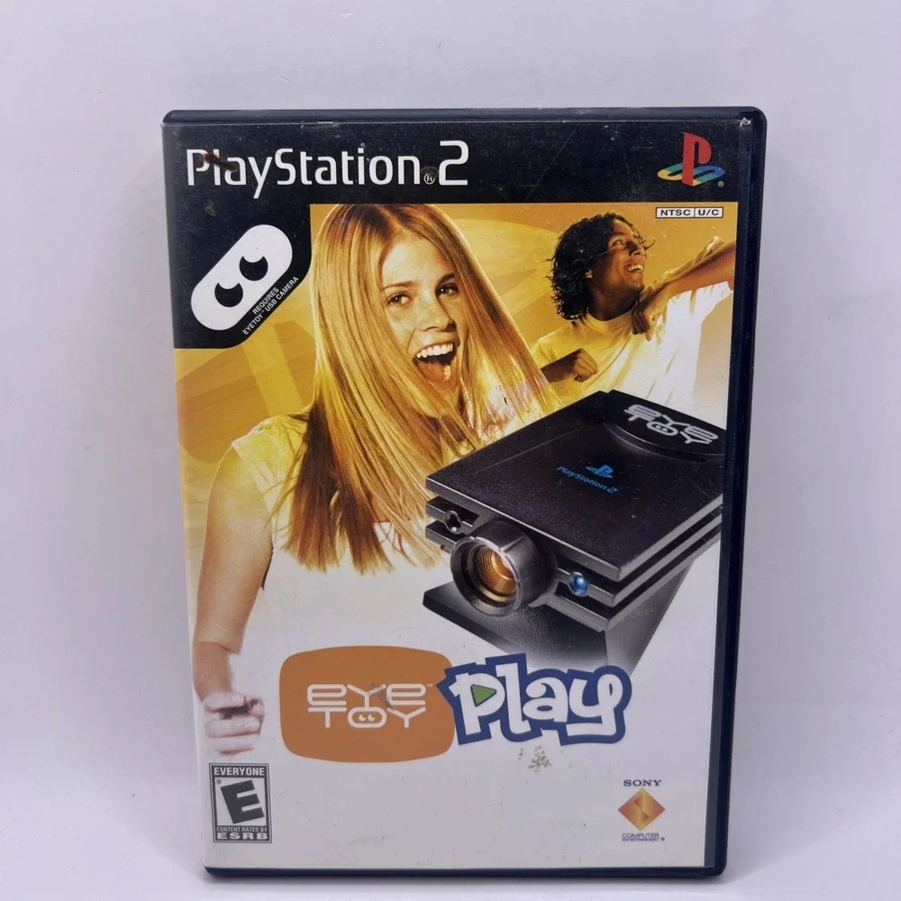 EyeToy: Play (Sony PlayStation 2, 2003) CIB with Manual - No Eye Toy